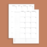 undated printable calendar template preview