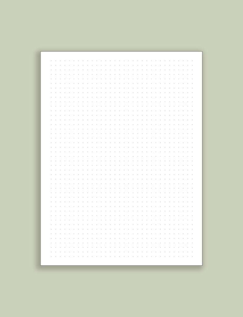 printable dot grid pdf template preview
