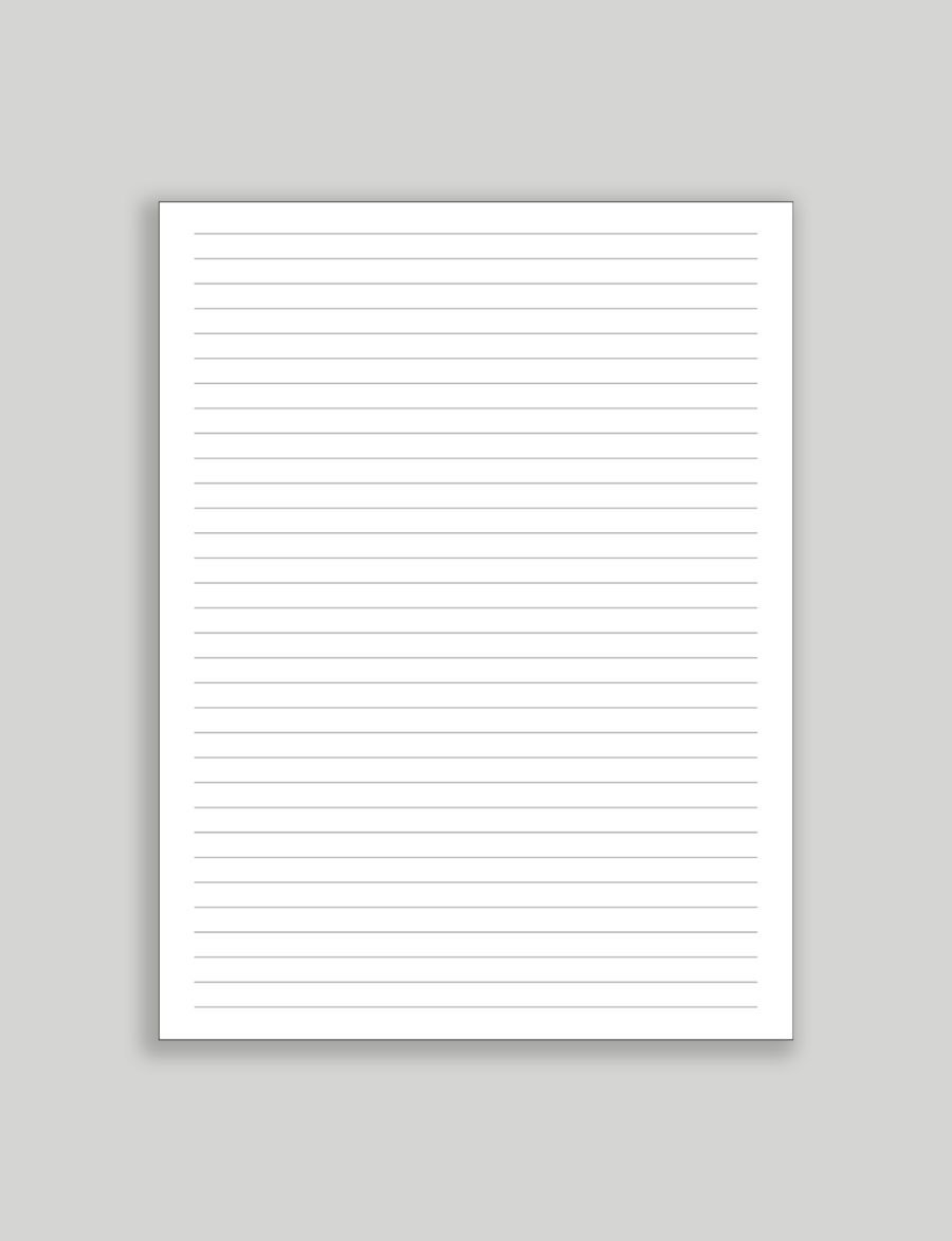 Printable Lined Paper With Name Wide