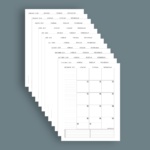 preview image of happy planner sized dated 2024 calendar template